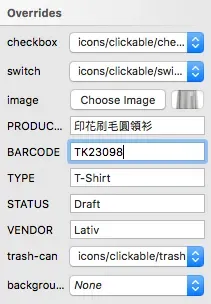 巢狀 Symbol 的 Overrides 面板，可替換子 Symbol 與修改文字